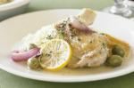 Australian Thyme and White Wine Chicken With Green Olives Recipe Dinner