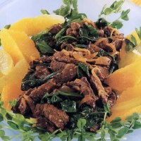 Chinese Citrus Beef Salad Appetizer