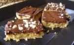 American Quick Easy Oatmeal Bars With Chocolate Topping Dessert