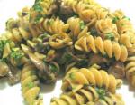 Pasta With Mushroom Garlic Sauce And Olives recipe