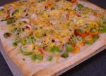 American White Fourcheese Vegetable Pizza Appetizer