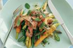 British Lamb And Spring Vegetable Salad Recipe Appetizer