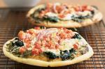 British Spinach Ricotta And Pesto Mini Pizzas Recipe Appetizer
