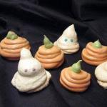 American Meringues Ghosts and Pumpkins for Halloween Dessert