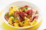American Fig Prosciutto And Candied Almond Pappardelle Recipe Dinner