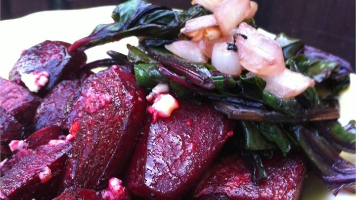 Swiss Beets and Greens Recipe Appetizer