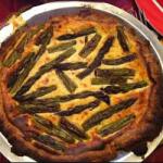 Australian Cake Wholemeal Flour with Asparagus and Goat Appetizer