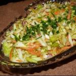 Australian Salad of Cabbage White Appetizer