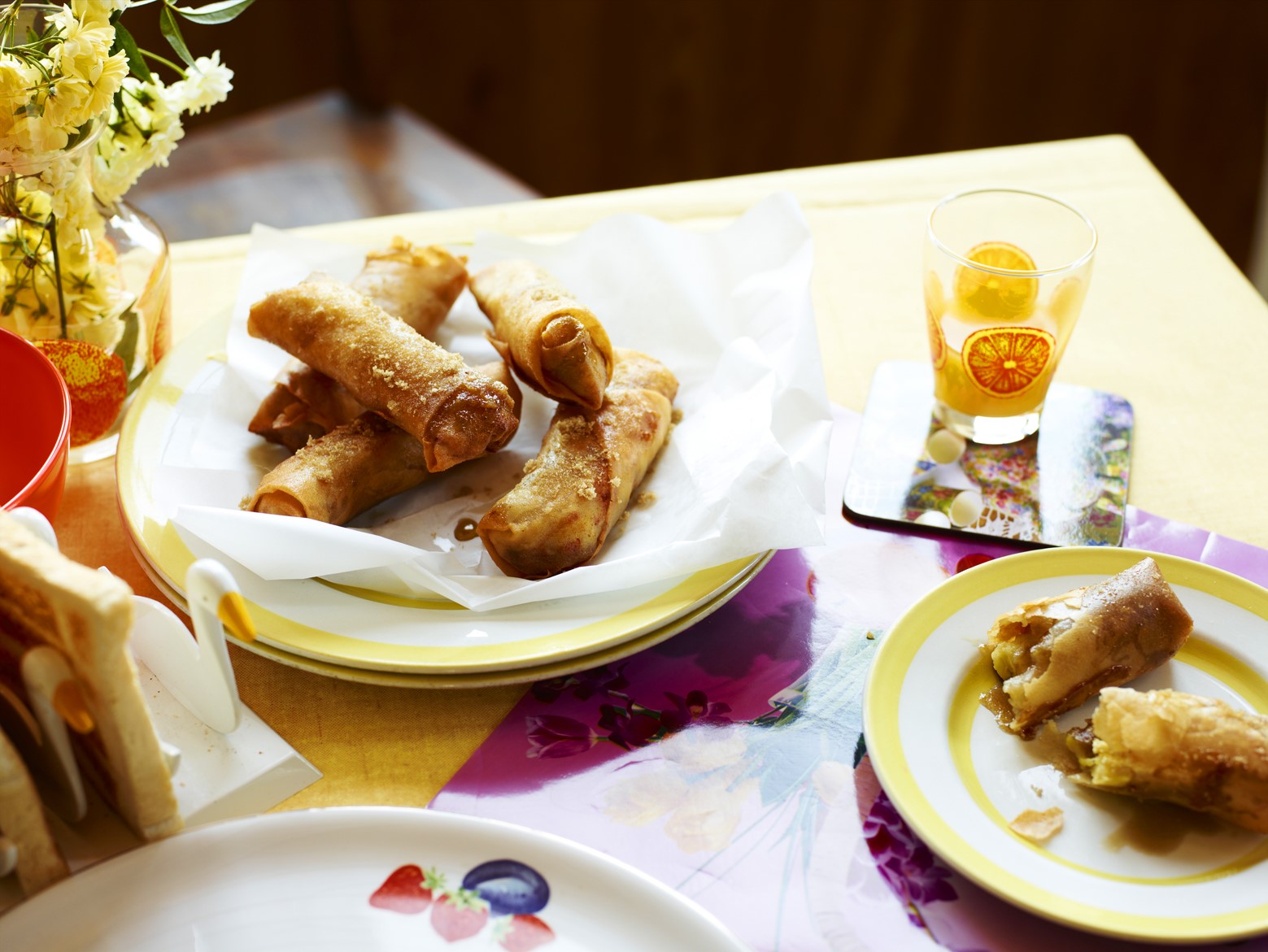 Australian Caramel Banana Spring Rolls turon Appetizer