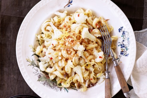 Australian Cauliflower Chilli and Anchovy Pasta With Lemon Pangrattato Recipe Appetizer