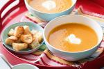 Australian Sweet Roasted Carrot Soup With Chunky Croutons Recipe Soup