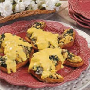 Australian Spinach Egg Croissants Appetizer