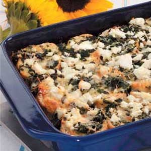 Australian Spinach Feta Strata Appetizer