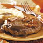 American Salisbury Steak with Bacon Appetizer