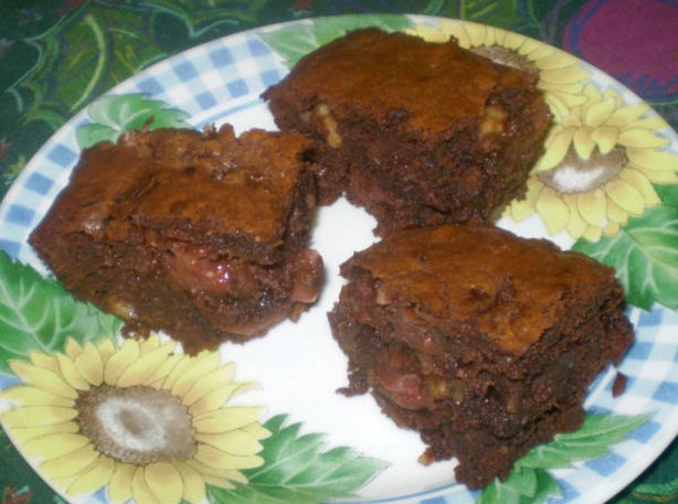 Australian Cherry and Chocolate Brownies Dessert