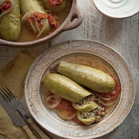 Lebanese Courgettes Stuffed with Herbed Rice Dinner