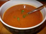 American Spicy Tomato  Coriander Soup Appetizer