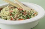 American Spaghetti With Salmon Mint And Peas Recipe Dinner