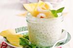 American Coconut Tapioca With Lychee And Pineapple Recipe Dessert