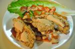Australian Crumbed Chicken  Roast Sweet Potato Salad Appetizer