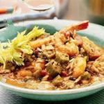 British Cajun Soup to Shrimp Chicken and Okra Appetizer