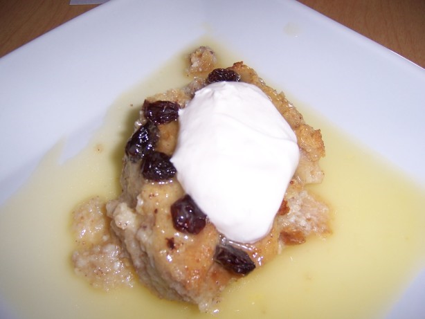 Australian Rogenes Bread Pudding With Vanilla Sauce Dessert