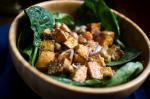 Australian Spinach Salad With Roasted Vegetables and Spiced Chickpeas Recipe BBQ Grill