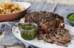 Spanish Spanish Slow Roasted Lamb With Rosemary And Anchovy Duck Fat Potatoes And Salsa Verde Recipe Dinner