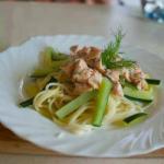French Linguine with Salmon Appetizer