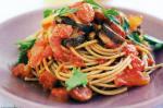 American Eggplant Tomato And Pepperoni Spaghetti Recipe Dinner