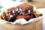 American White And Dark Chocolate Walnut Brownies Recipe Dessert