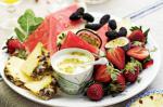 Australian Fruit Platter With Passionfruit Yoghurt Recipe Dessert