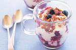 British Yoghurt Berry and Granola Compote Recipe Dessert