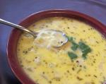 Chilean Creamy Green Chili and Cheese Soup Appetizer
