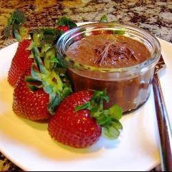 American Vegan Chocolate Dessert with Chia Seeds Appetizer