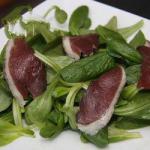 British Green Salad with Smoked Duck Leg Dinner