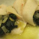 British Plaice with Ham and Spinach Appetizer