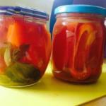 Canadian Peppers Pickled in Oriental Brine Appetizer