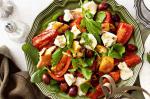 American Chargrilled Bread And Tomato Salad With Olives Recipe Appetizer