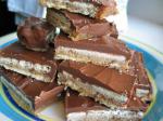 American Homemade Cookie Caramel and Chocolate Candy Bars Dessert