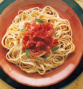 Italian Tagliatelle with Prosciutto and Parmesan Dinner