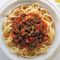 Italian Pasta with Bolognese Sauce Dinner