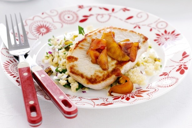 Australian Pork With Caramelised Apple And Couscous Recipe Appetizer