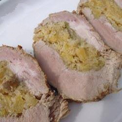 American Roast Pork with Sauerkraut Apple Filling Appetizer