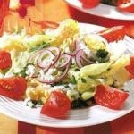 American Lettuce Salad with Vinaigrette Eggs Appetizer