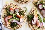 Canadian Mini Pizzas With Smoked Salmon and Herbed Hummus Recipe Appetizer