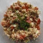 Australian Couscous Salad with Sheep Cheese Appetizer