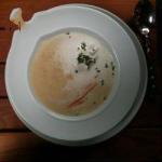 Australian Potato Soup with Herbs Foam Appetizer