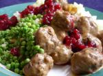 Swedish Swedish Meatballs With Lingonberry or Cranberry Sauce Dessert