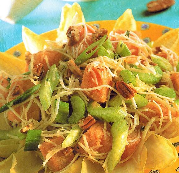 American Sweet Potato and Nut Salad Appetizer